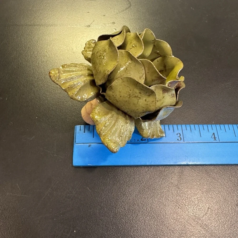 Wine BOTTLE TOPPER‎ Mexican Metal Rose Bottle Decoration, Green Flower